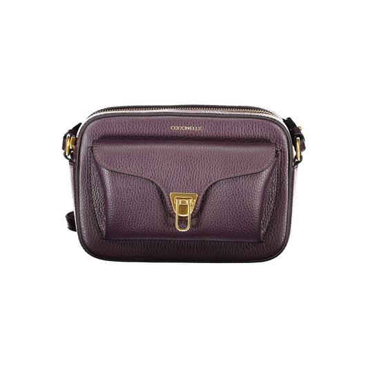 Purple Leather Women Handbag