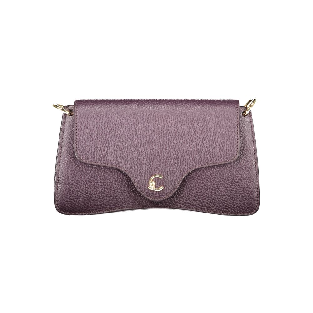 Purple Leather Women Handbag