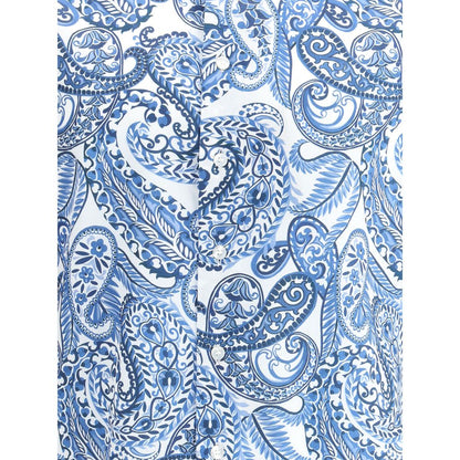 Light Blue Cotton Pattern Shirt