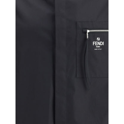 Black Cotton Shortsleeve Shirt