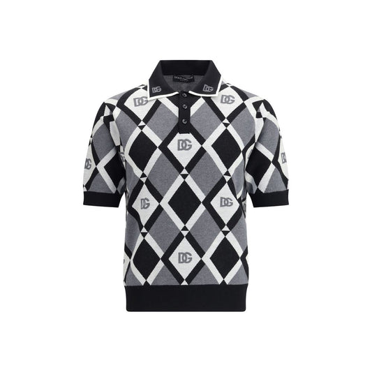 Multicolor Fleece Wool Polo Shirt