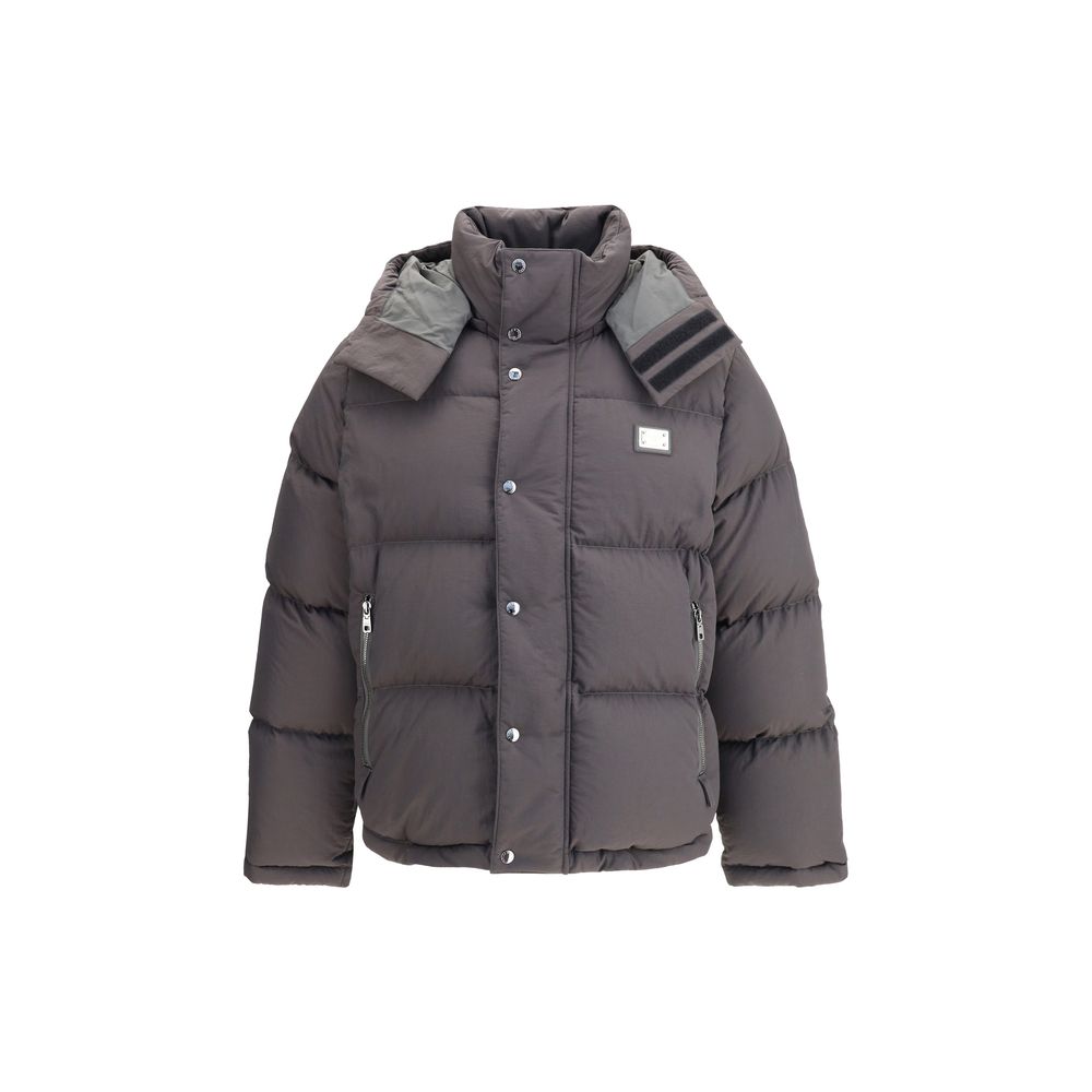 Gray Polyester Coat