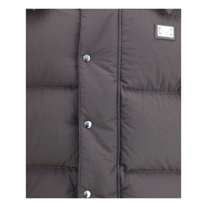 Gray Polyester Coat