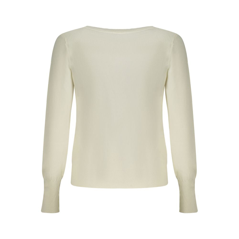 White Viscose Women Sweater