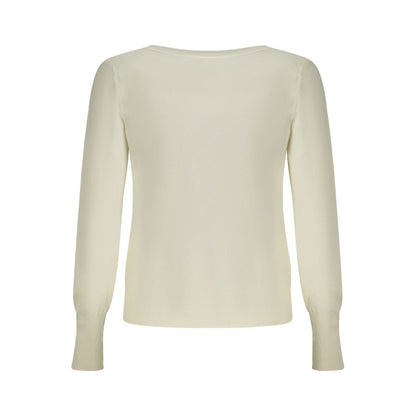 White Viscose Women Sweater