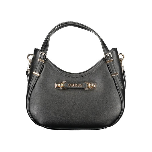 Black Polyethylene Women Handbag