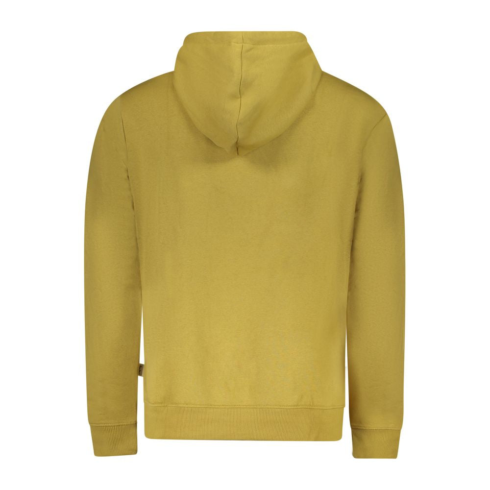Yellow Cotton Men Sweater