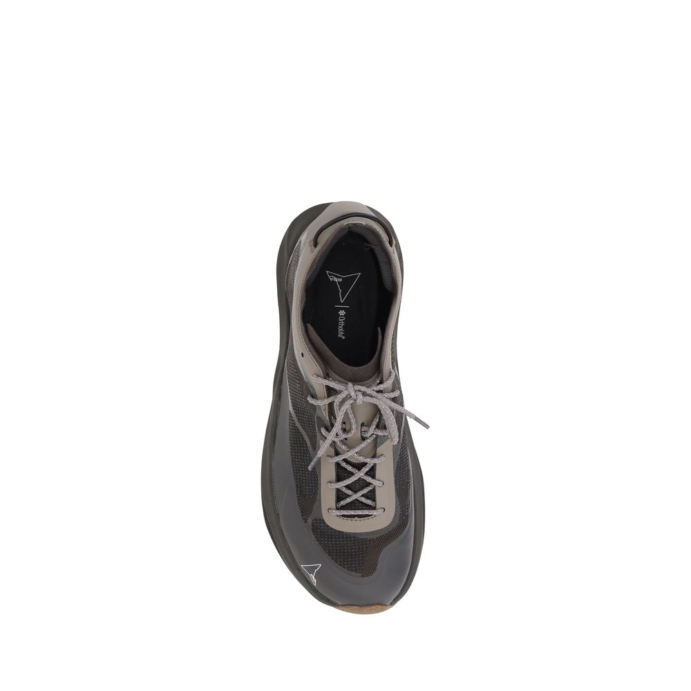 Brown Polyester Athletic Sneakers