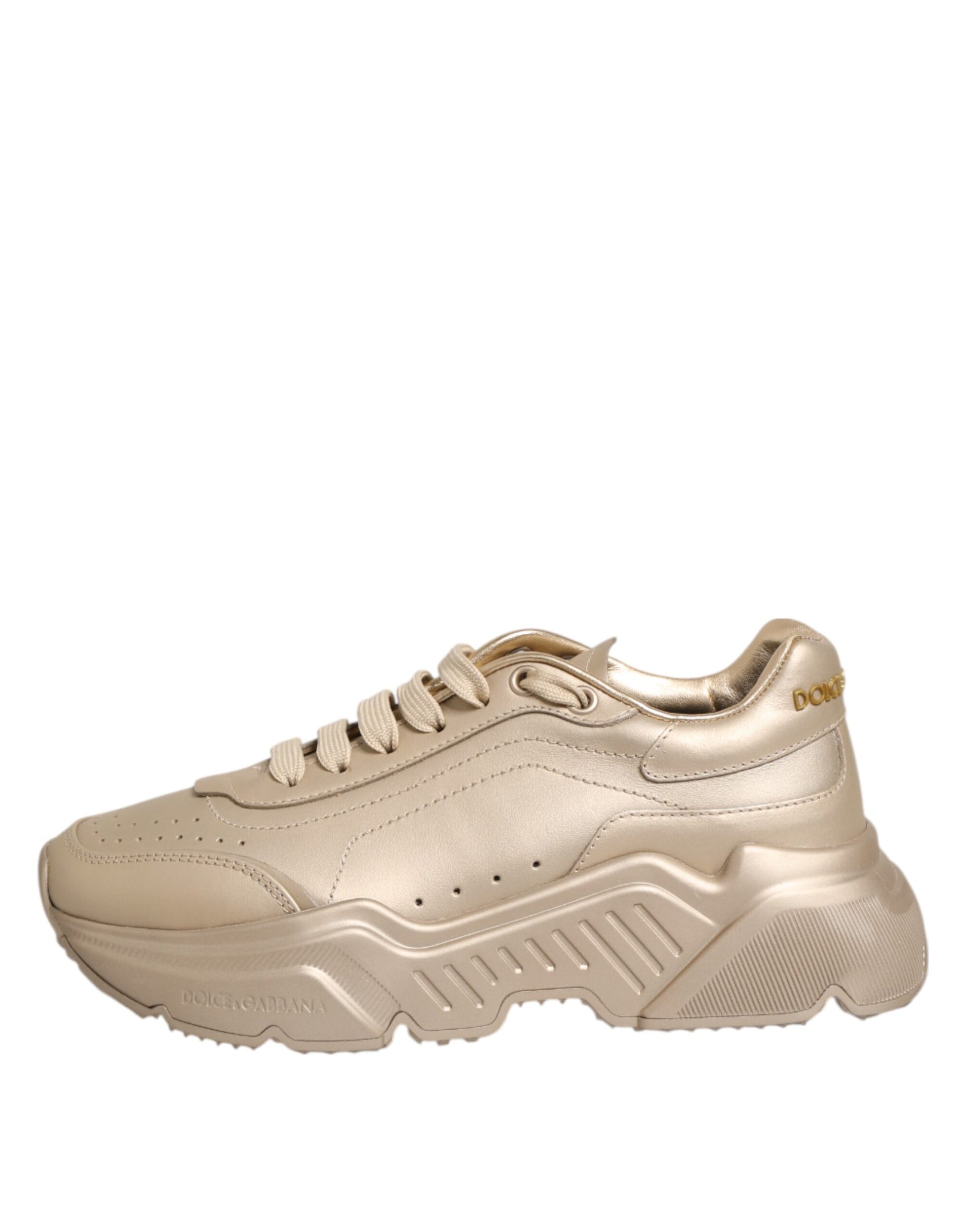 Gold Leather Daymaster Women Sneaker Shoes