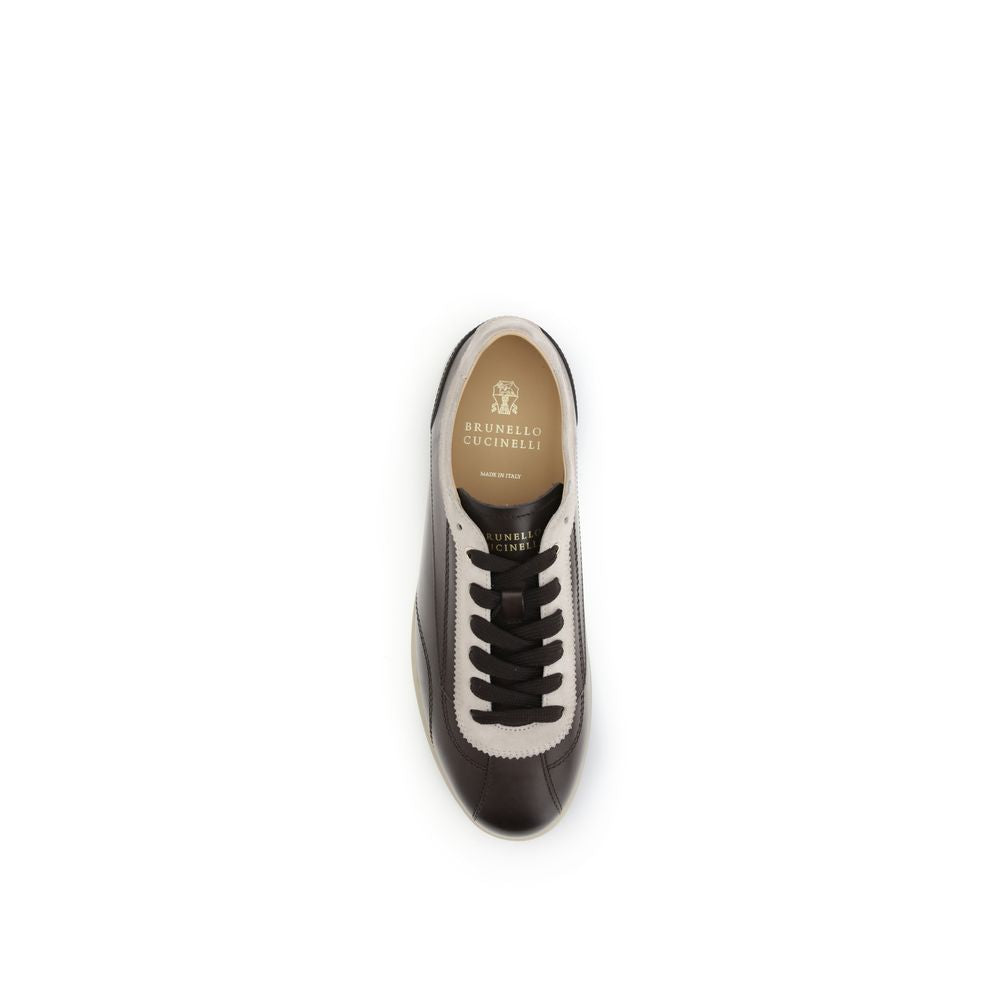 Multicolor Leather Low Top Sneakers