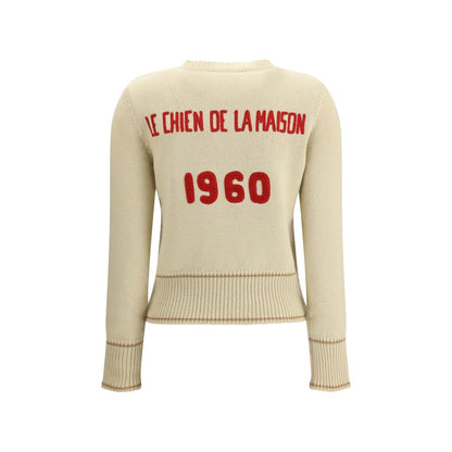 Cream Fleece Wool Sweatshirt