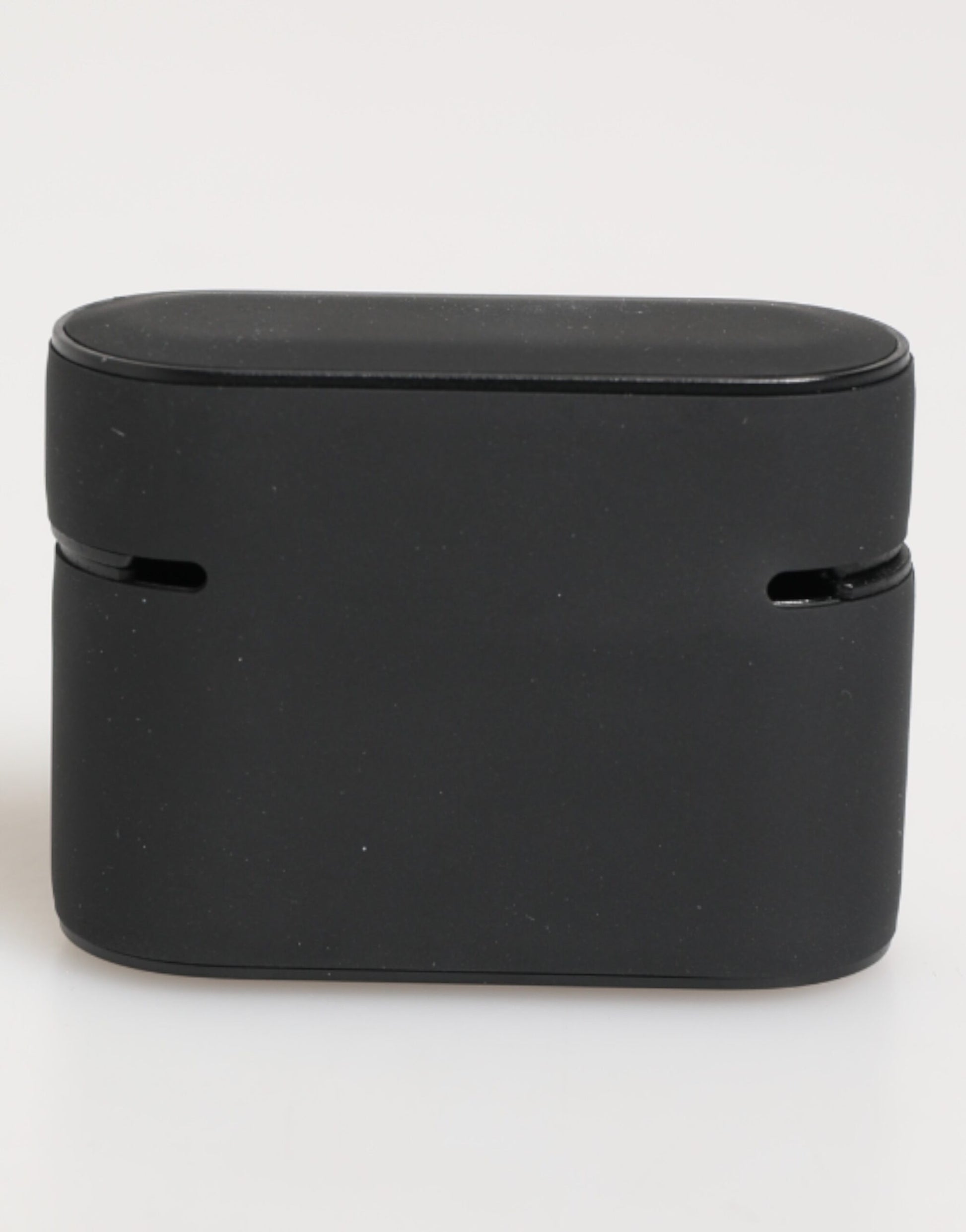 Black White Rubber Embossed Logo Accessory Airpods Case