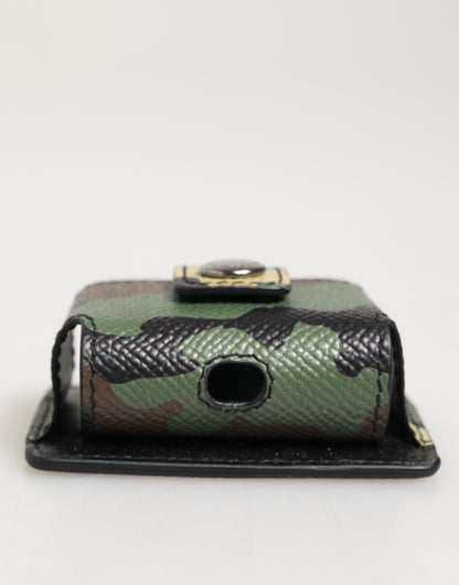 Multicolor Camouflage Leather Metal Accessory  Airpods Case