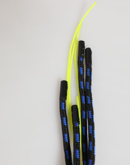 Multicolor Leather Tape String DG Logo Keychain Keyring