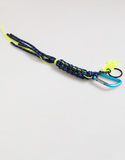 Multicolor Polyester Tape String DG Logo Keychain Keyring
