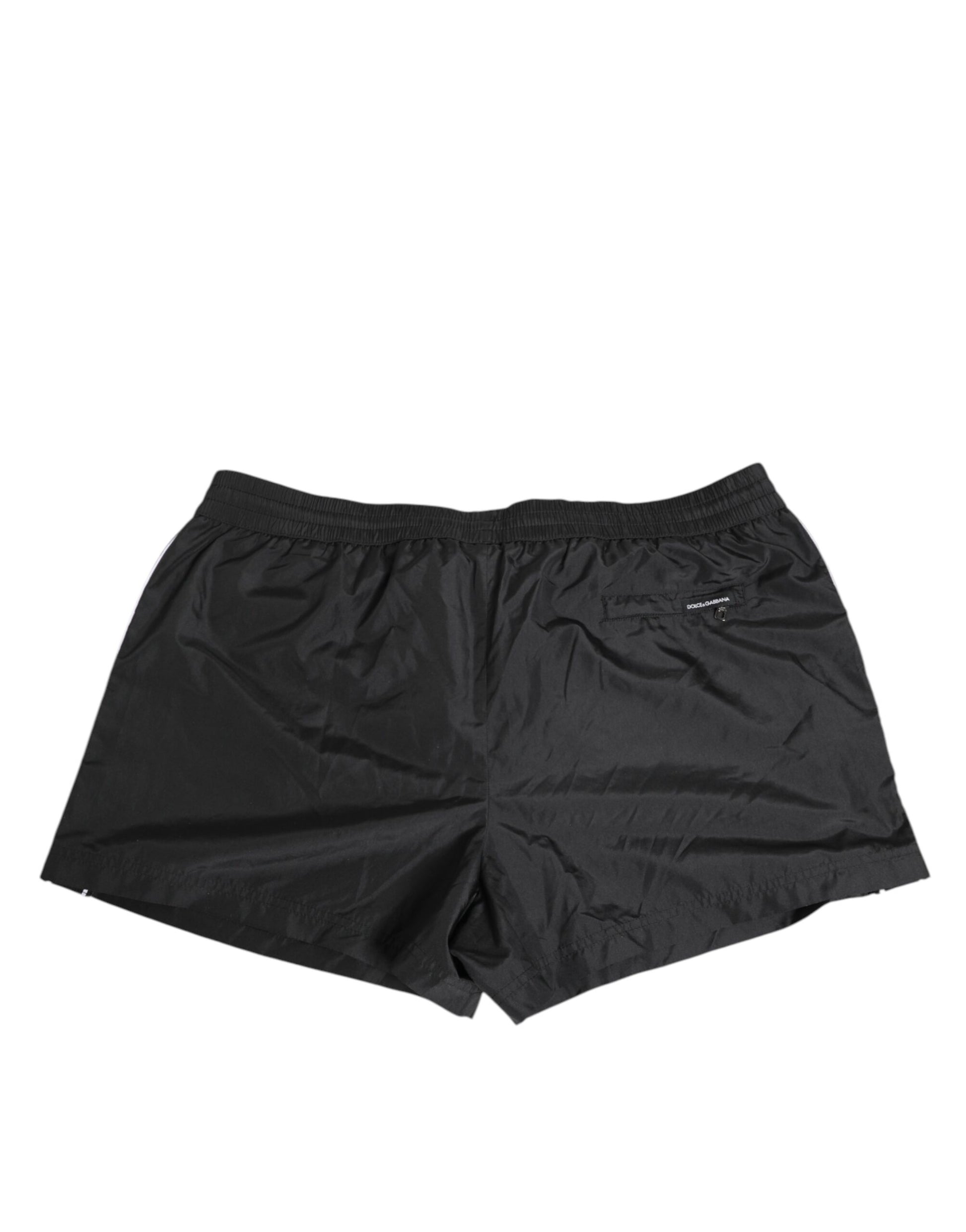 Black Nylon KING Sideband Men Boxer Shorts Swimwear