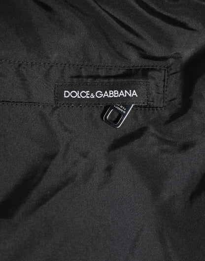 Black Nylon KING Sideband Men Boxer Shorts Swimwear