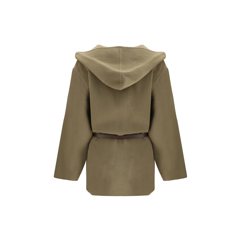 Brown Fleece Wool Coat