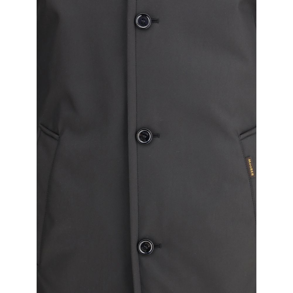 Black Polyester Coat