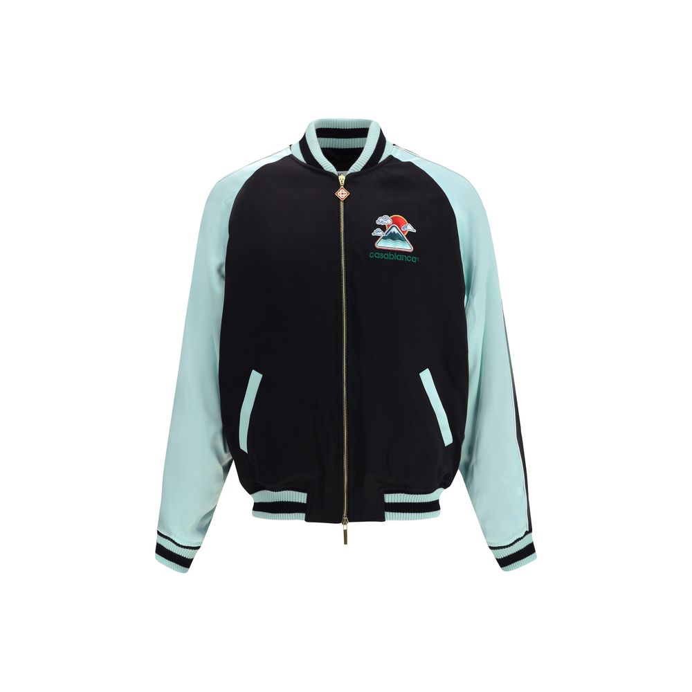 Black Viscose Bomber