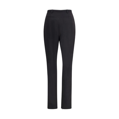 Black Polyester Skinny Pants