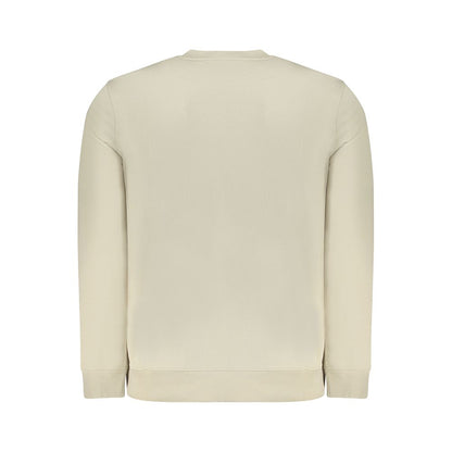 Beige Cotton Men Sweater