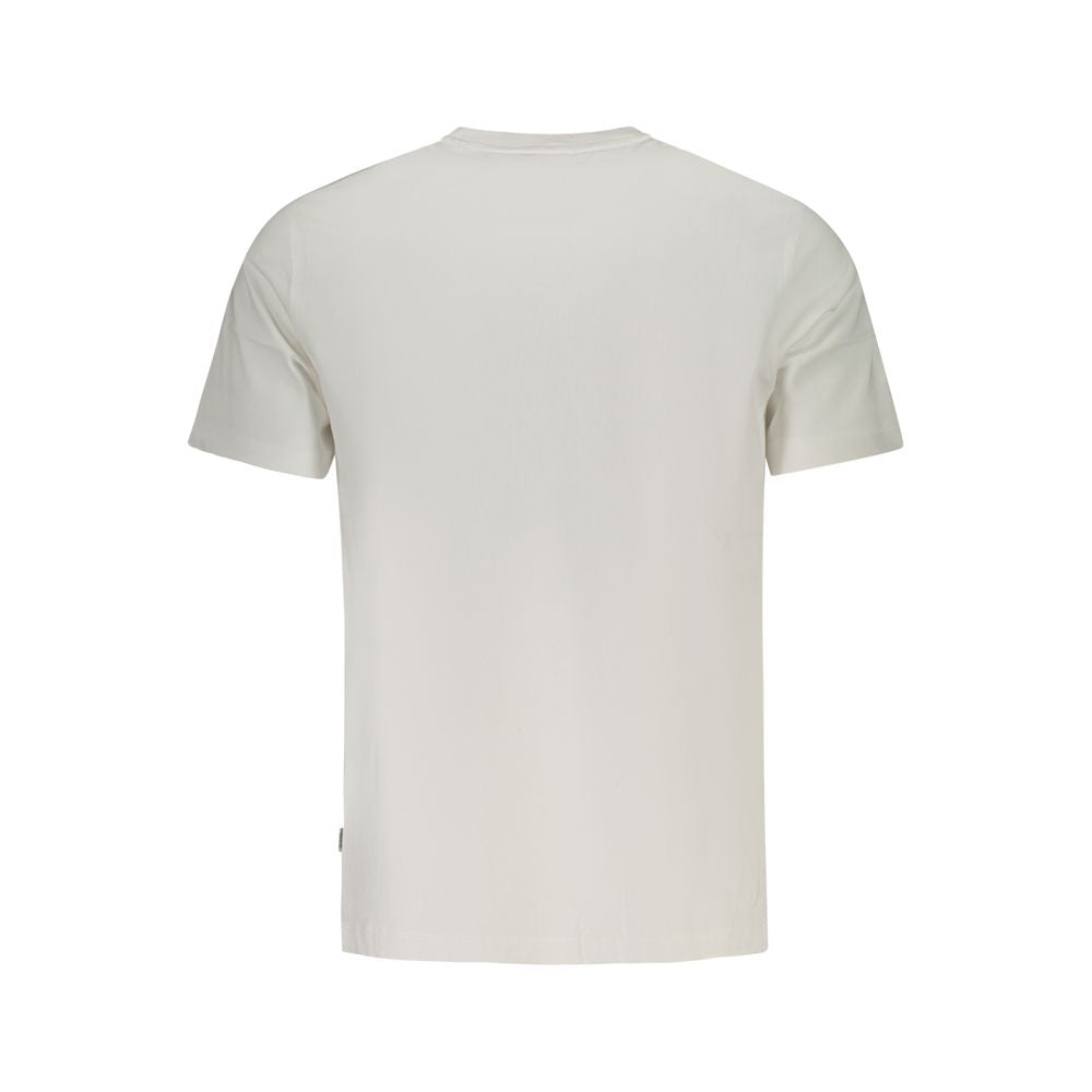 White Cotton Men T-Shirt