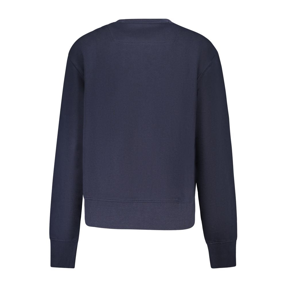 Blue Cotton Women Sweater