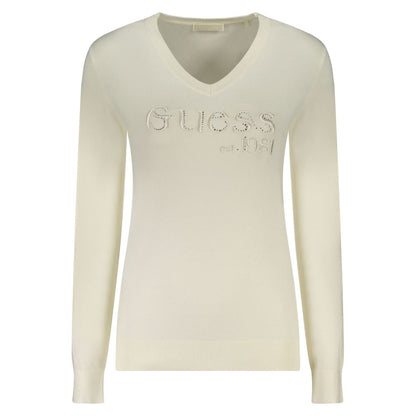 White Viscose Women Sweater