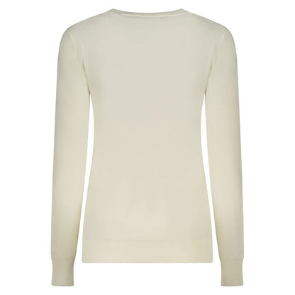White Viscose Women Sweater