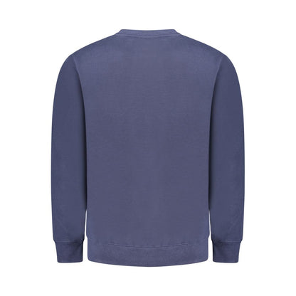 Blue Cotton Men Sweater
