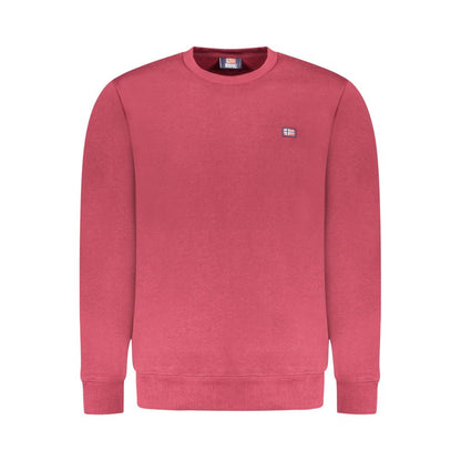 Red Cotton Men Sweater