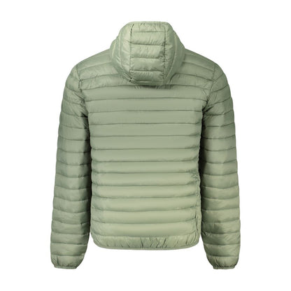 Green Polyester Men's Jacket