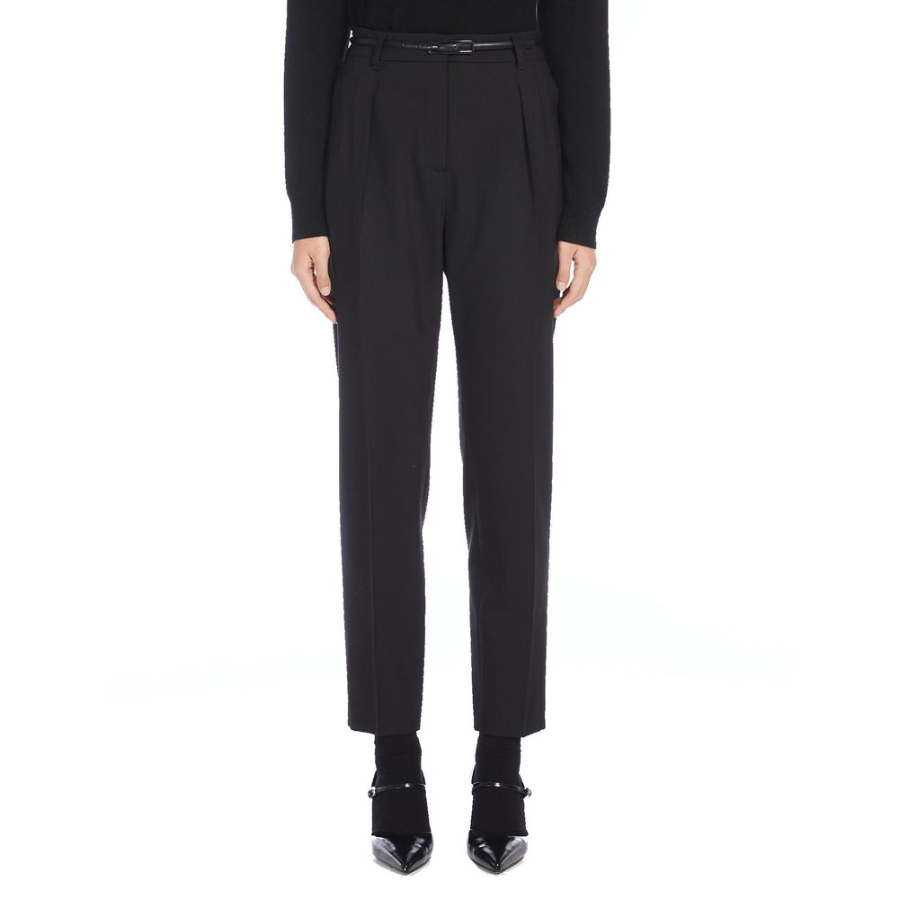 Black Elastane Dress Pants