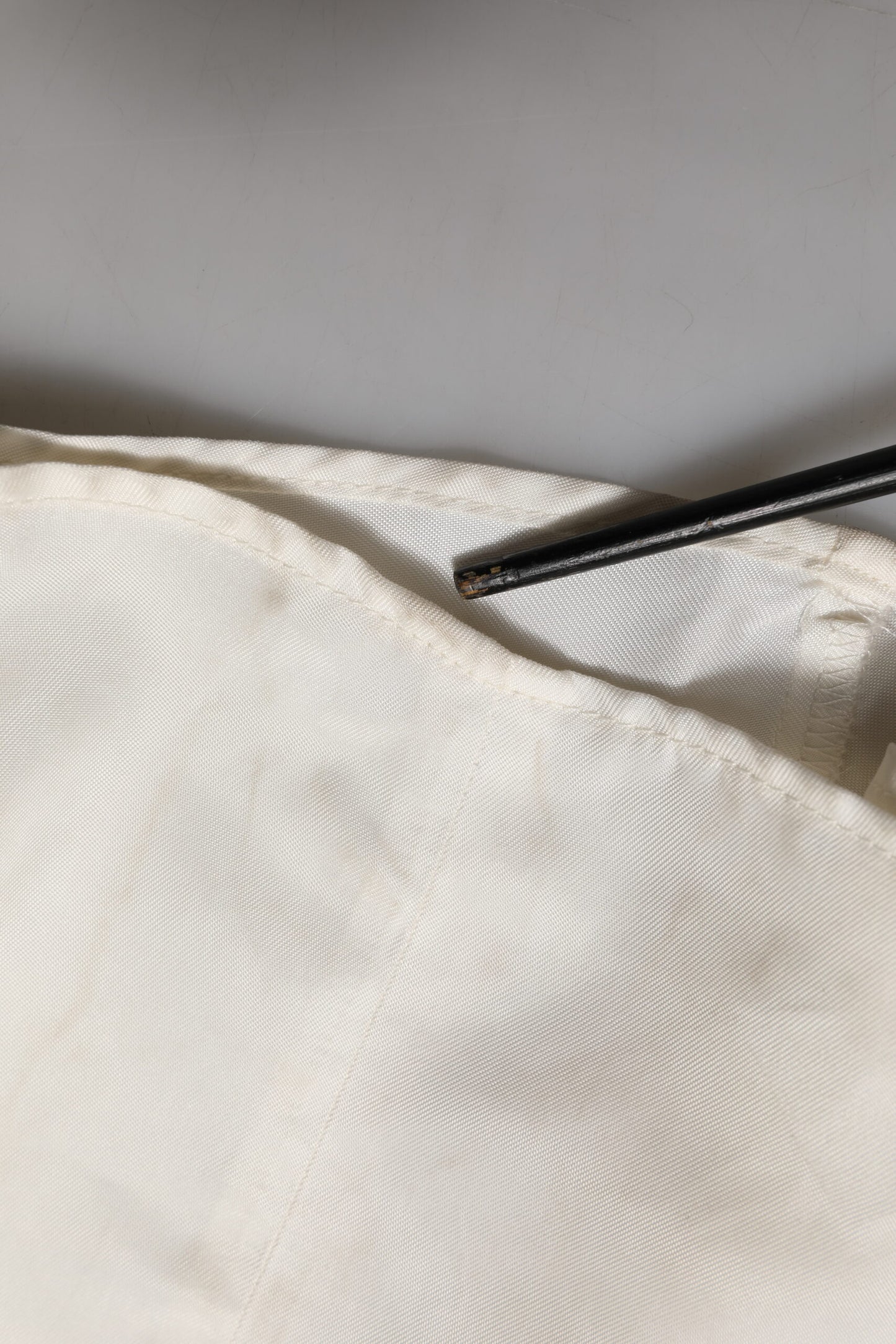 Ivory White Sleeveless Maxi Cupro Viscose Dress