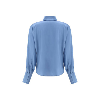 Light Blue Silk Shirt