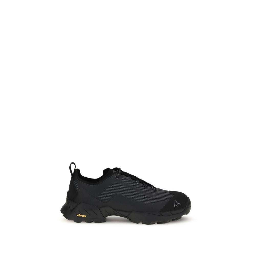 Black Polyamide Athletic Sneakers