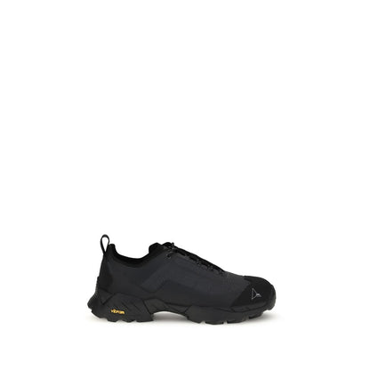 Black Polyamide Athletic Sneakers
