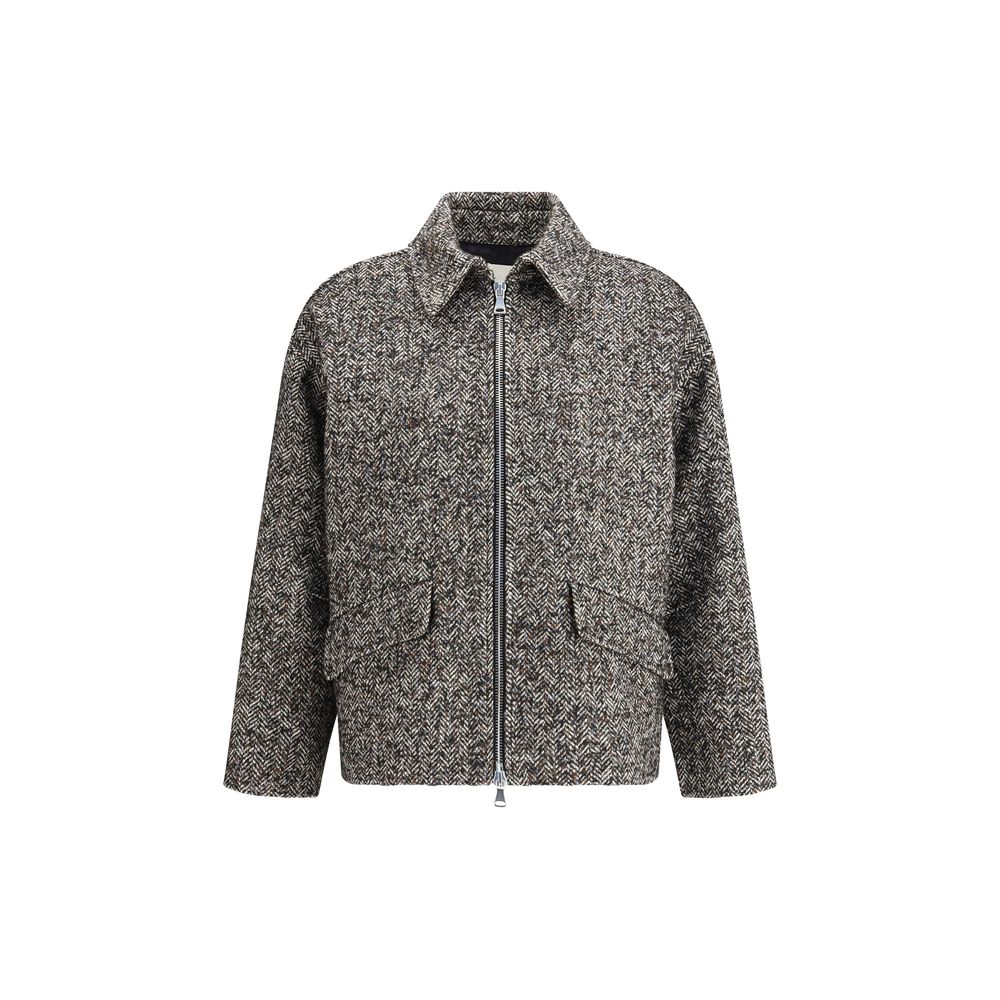 Gray Polyester Coat
