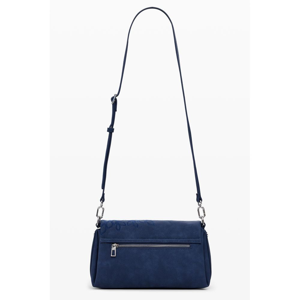Blue Polyethylene Women Handbag