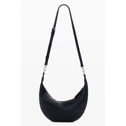 Black Polyethylene Women Handbag