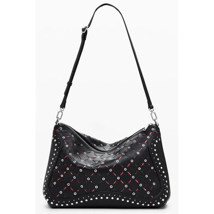 Black Polyurethane Women's Mini Bag