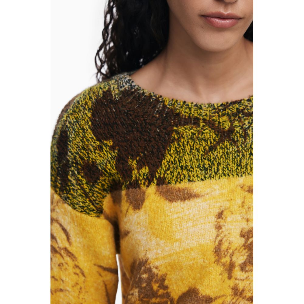 Yellow Wool Women Sweater