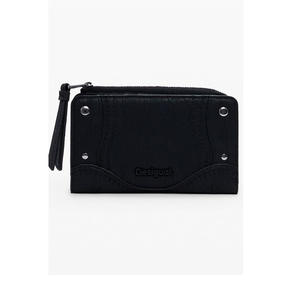 Black Polyethylene Women Wallet