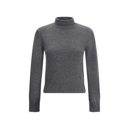 Gray Cashmere Turtleneck