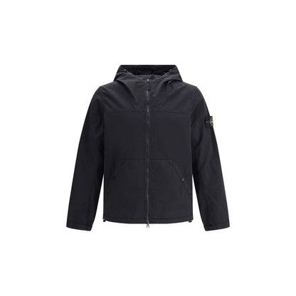 Black Cotton Shell Jacket