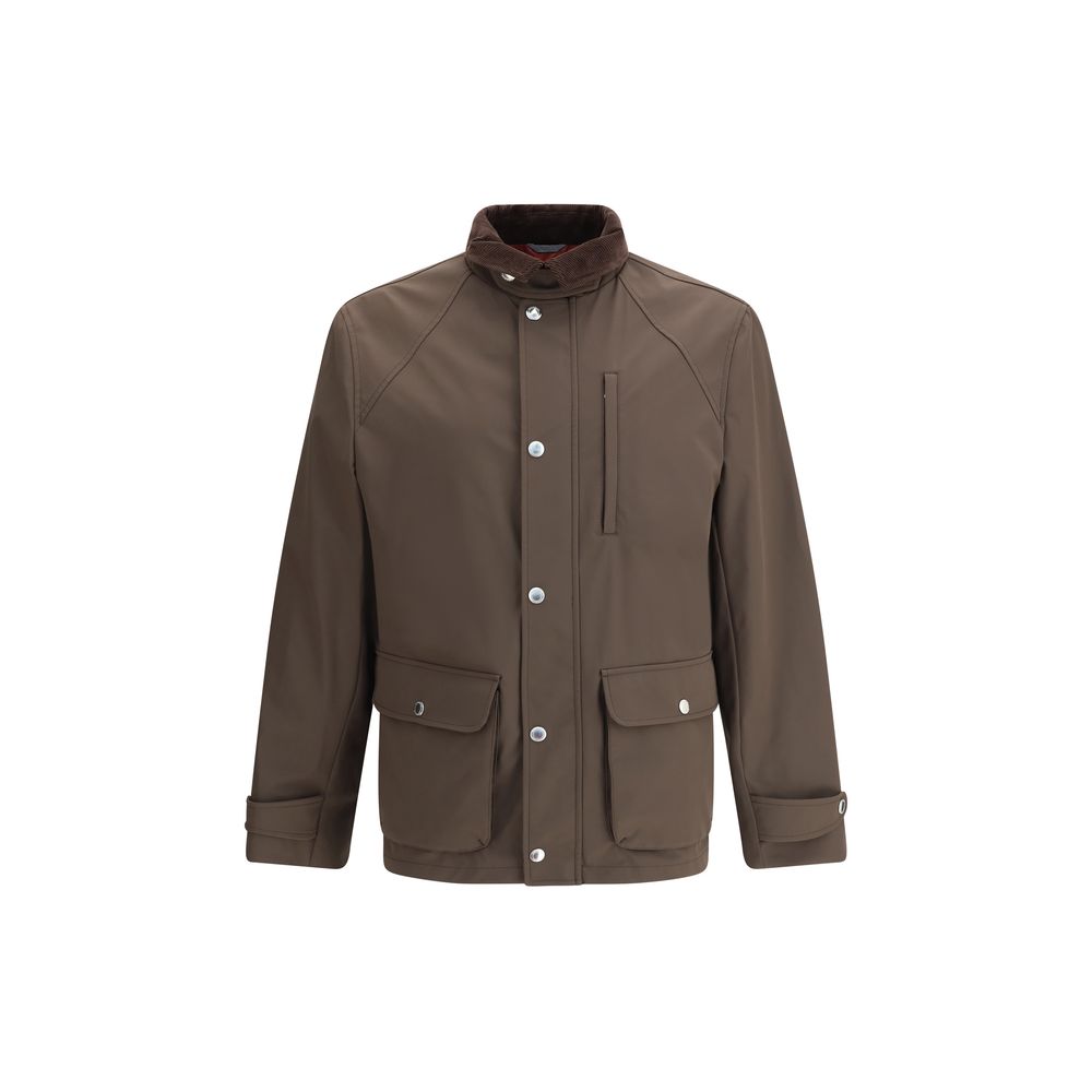 Brown Polyamide Coat