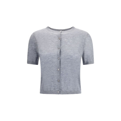 Gray Cashmere Cardigan