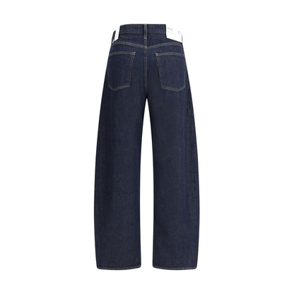 Luna Pieced Taper Jeans high waist color rinse