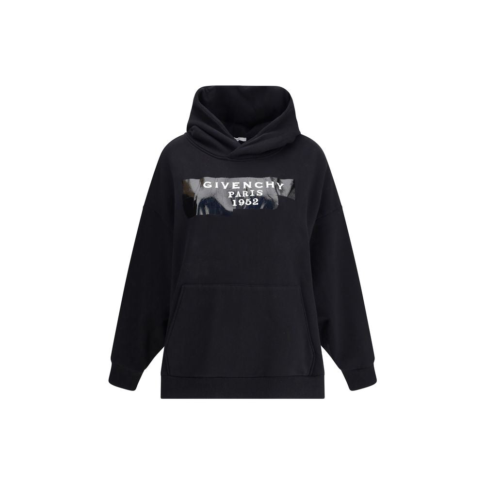 Gauzy fabric Hoodie with givenchy tape